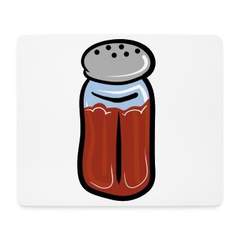 Paprika / Chilli Gewürz - Mousepad (Querformat) - Weiß - Vorne