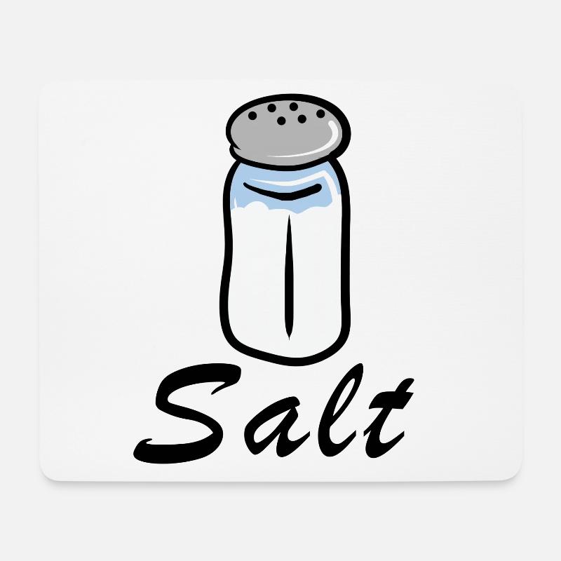 Salt - Mousepad (Querformat) - Weiß