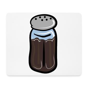 Pfefferstreuer - Mousepad (Querformat) - Weiß - Vorne
