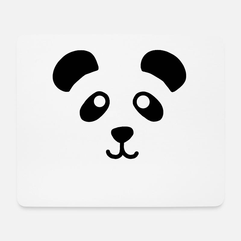 Panda - Mousepad (Querformat) - Weiß