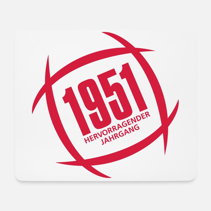 70. Geburtstag Hervorragender Jahrgang 1951 - Mousepad (Querformat) - Weiß