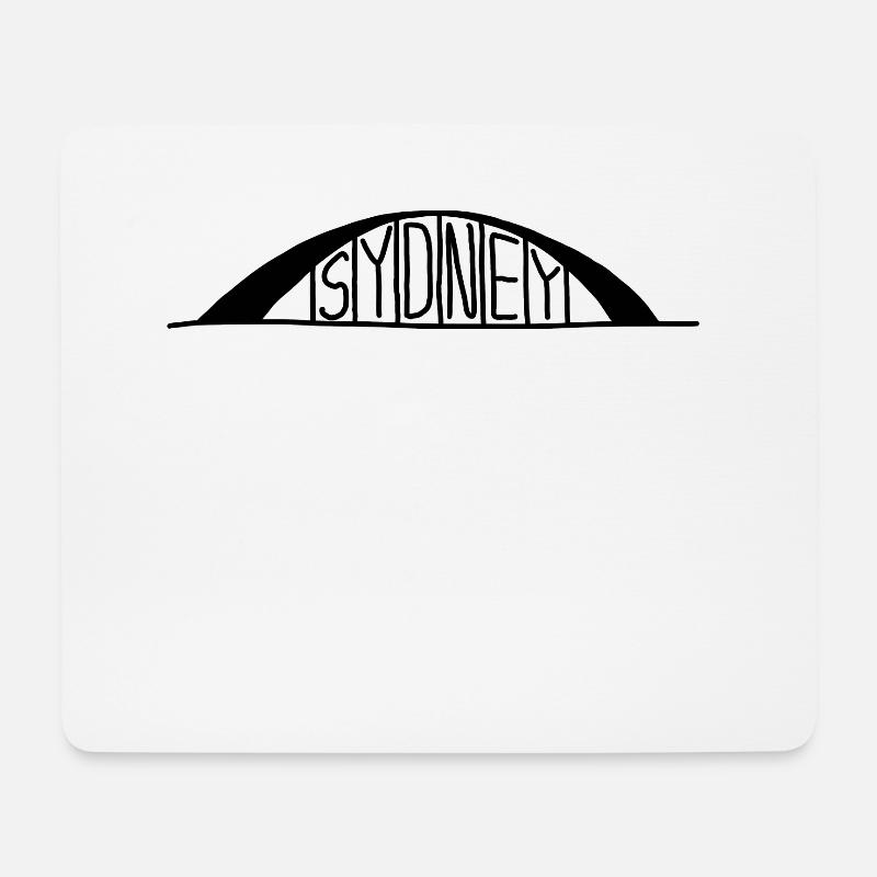 Sydney - Mousepad (Querformat) - Weiß