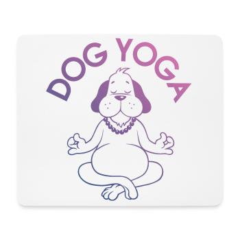 Yoga - Chemise Chien Yoga Fitness Sport Gift - Tapis de souris (format paysage) - blanc - Devant
