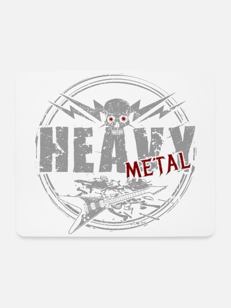Heavy Metal - Mousepad (Querformat) - Weiß