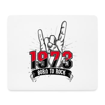 Né au rock 1973 - Tapis de souris (format paysage) - blanc - Devant
