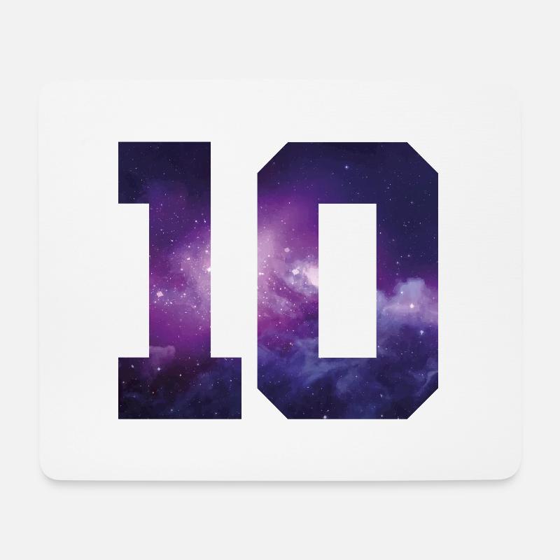 10 zahl jahre - Mousepad (Querformat) - Weiß