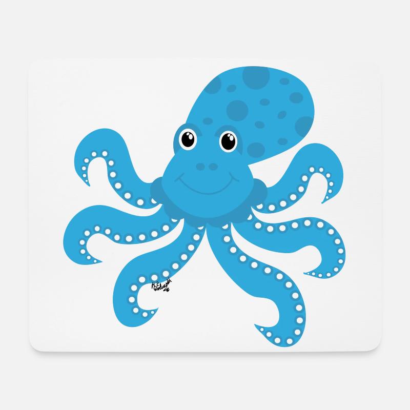 octopuses - Mouse Pad (horizontal) - white