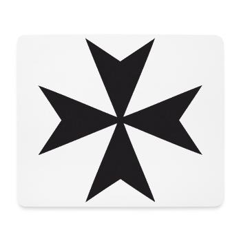 Maltese Cross - Mouse Pad (horizontal) - white - Front