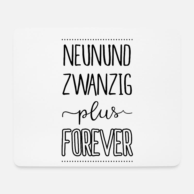 29 plus forever Geburtstag Geschenk Ü30 - Mousepad (Querformat) - Weiß
