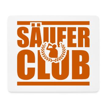 Säufer Club Team Saufen - Mousepad (Querformat) - Weiß - Vorne
