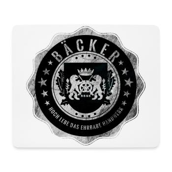 Baker, bakery, craft, guild coat of arms - Mouse Pad (horizontal) - white - Front