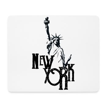 new york city apparel design with statue liberty - Mousepad (Querformat) - Weiß - Vorne