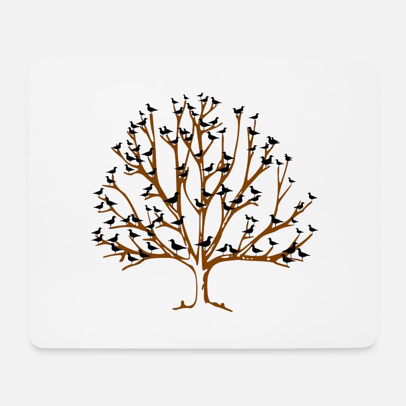 Vögel Vogel Vogelbeobachter - Mousepad (Querformat) - Weiß