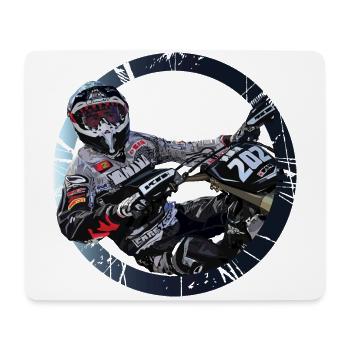 Motocross - Mousepad (Querformat) - Weiß - Vorne