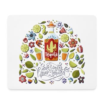 Mexico - Wasser - Tequilla - dunkel - Mousepad (Querformat) - Weiß - Vorne