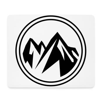 Mountains Nature Icon Mountains - Mouse Pad (horizontal) - white - Front