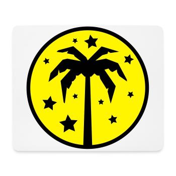 Palm Tree Beach - Tapis de souris (format paysage) - blanc - Devant