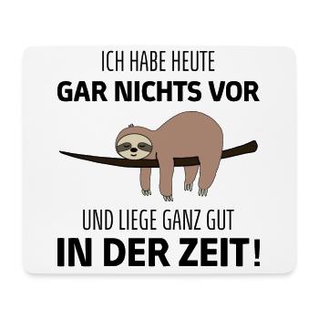 Lustiger Faultier Spruch für Mitarbeiter & Kollege - Mousepad (Querformat) - Weiß - Vorne