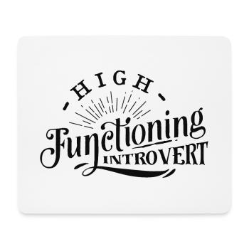 Antisocial - Functioning Introvert - pos - Mouse Pad (horizontal) - white - Front