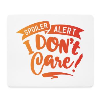 Antisocial - Spoiler Warning - c - Mouse Pad (horizontal) - white - Front