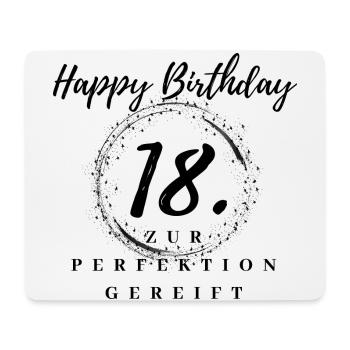 18. Geburtstag Happy Birthday- Endlich 18 Jahre - Mousepad (Querformat) - Weiß - Vorne