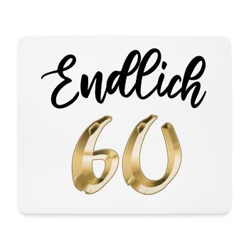60 Jahre 60. Geburtstag 60jährig Geschenk - Mousepad (Querformat) - Weiß - Vorne