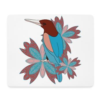 Mandala bird - Mouse Pad (horizontal) - white - Front