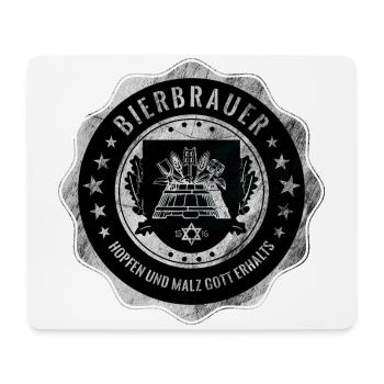 Bierbrauer, Zunft, Handwerk, Wappen - Mousepad (Querformat) - Weiß - Vorne