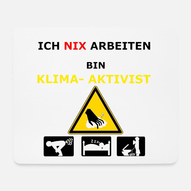 Klima Aktivist - Mousepad (Querformat) - Weiß
