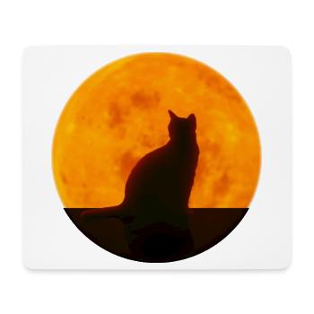 Katze - Mousepad (Querformat) - Weiß - Vorne