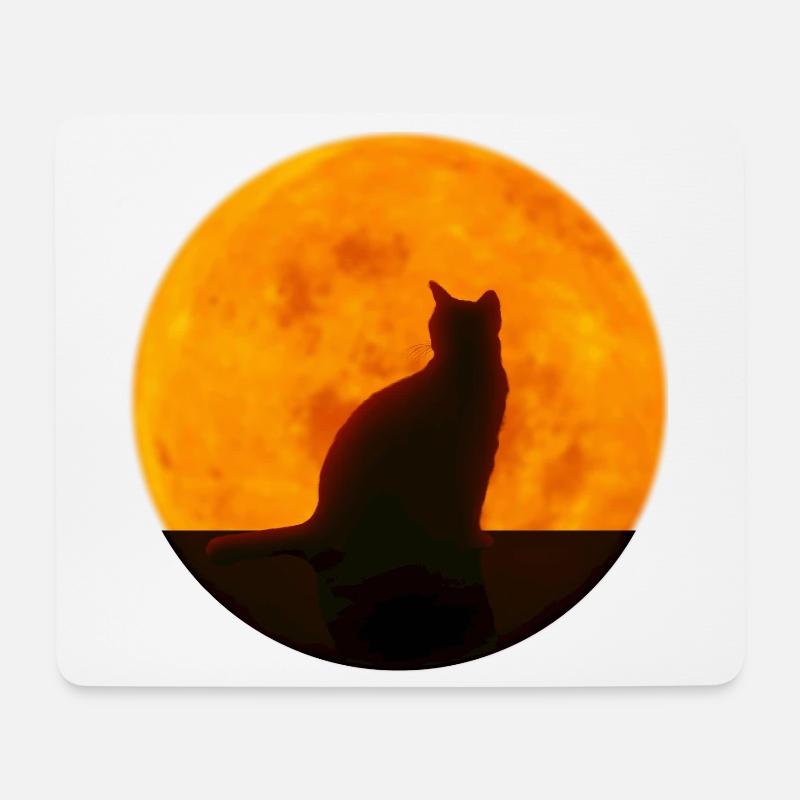 Cat - Mouse Pad (horizontal) - white
