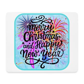 Happy New Year, colorful theme. - Mouse Pad (horizontal) - white - Front