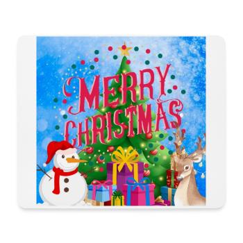 Frohe Feiertage. Weihnachten - Mousepad (Querformat) - Weiß - Vorne
