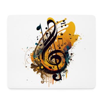 Music - Tapis de souris (format paysage) - blanc - Devant
