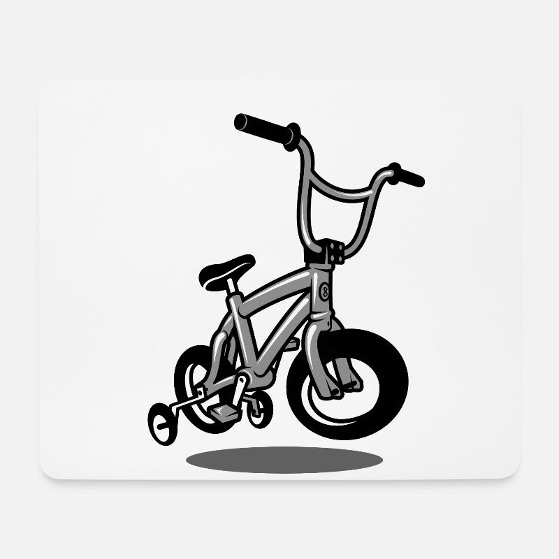 kids bmx bike - Mousepad (Querformat) - Weiß