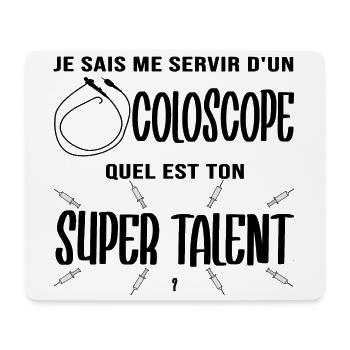 Médecins Coloscope Endoscopie Super Cadeau - Mousepad (Querformat) - Weiß - Vorne