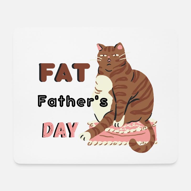 Fetter Vatertag - Mousepad (Querformat) - Weiß