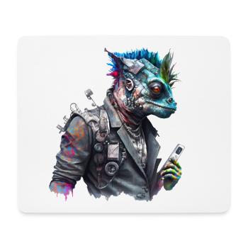 CS Cameleon, animal de la collection Cyber Squad - Tapis de souris (format paysage) - blanc - Devant