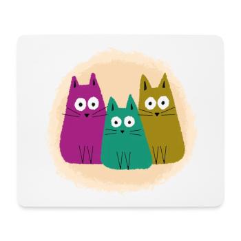 Kittens infragantis - Mouse Pad (horizontal) - white - Front