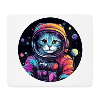 Astronaute de l’espace Cat - Tapis de souris (format paysage) - blanc - Devant