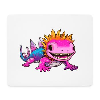 Axolotl - Mouse Pad (horizontal) - white - Front
