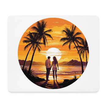 Beach Sunset - Mouse Pad (horizontal) - white - Front