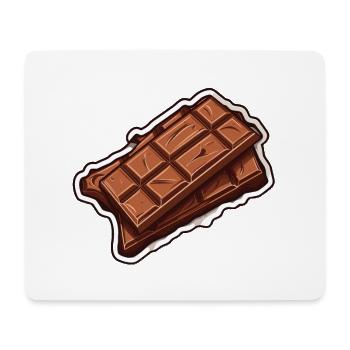 Barre chocolatée - Tapis de souris (format paysage) - blanc - Devant