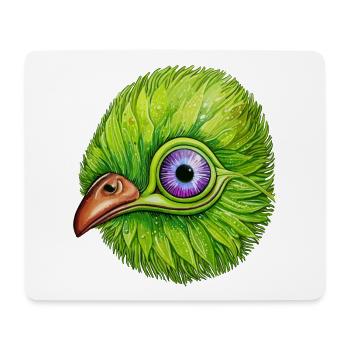 Kiwi mignon et coquin - Tapis de souris (format paysage) - blanc - Devant