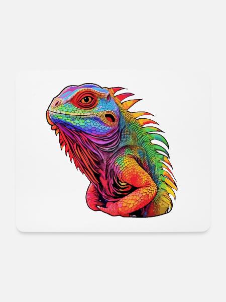 Leguana -Strahlungsoase - Mousepad (Querformat) - Weiß