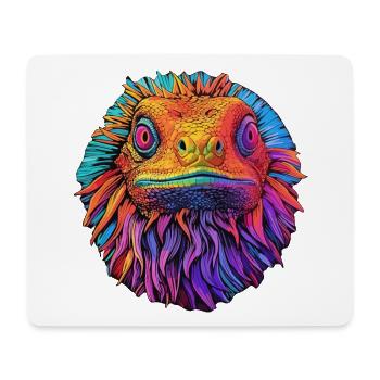 Bearded dragon Pogona reptile - Mouse Pad (horizontal) - white - Front