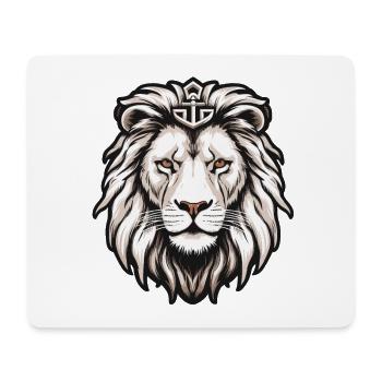 rugissement des lions - Tapis de souris (format paysage) - blanc - Devant