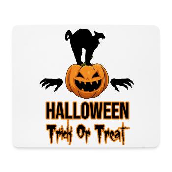 Halloween Cat Pumpkin Trick or Treat - Mouse Pad (horizontal) - white - Front