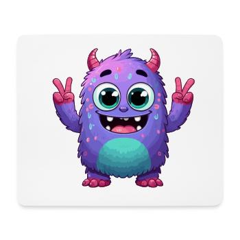 Designs For Kids – Märchenhafte Monster - Mousepad (Querformat) - Weiß - Vorne