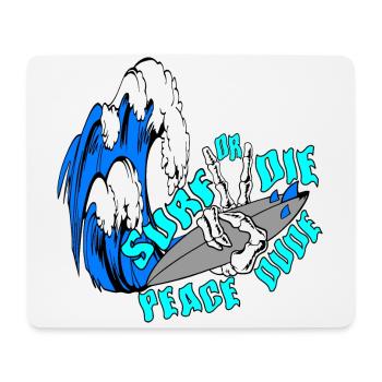 surfer fans unique designs - Mouse Pad (horizontal) - white - Front